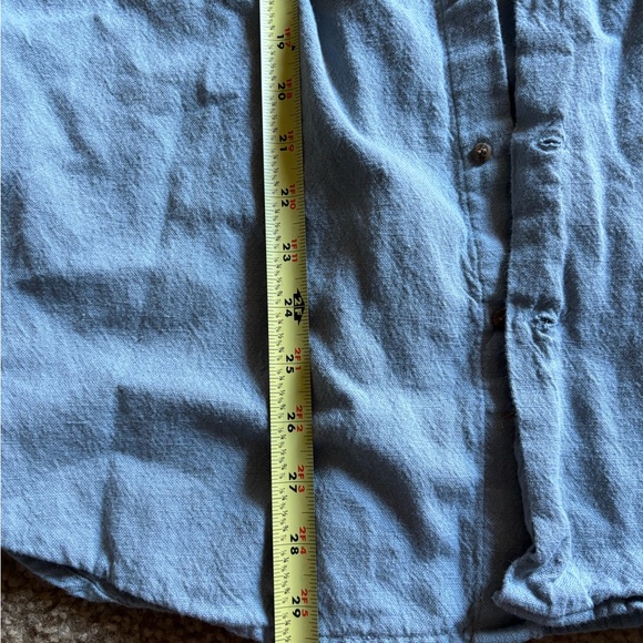 NWT Civilian Heritage Traditional Irish Grandfather Shirt Mens Button Up M Blue - Picture 6 of 7